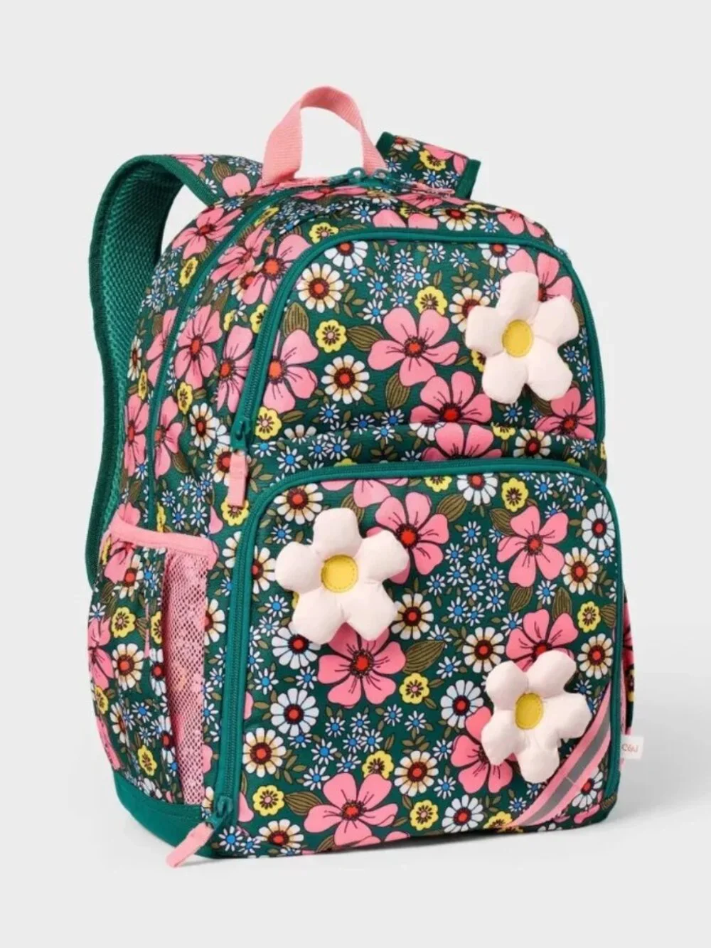 NEW Cat & Jack Kids' 17'' Classic Backpack in Flowers Print